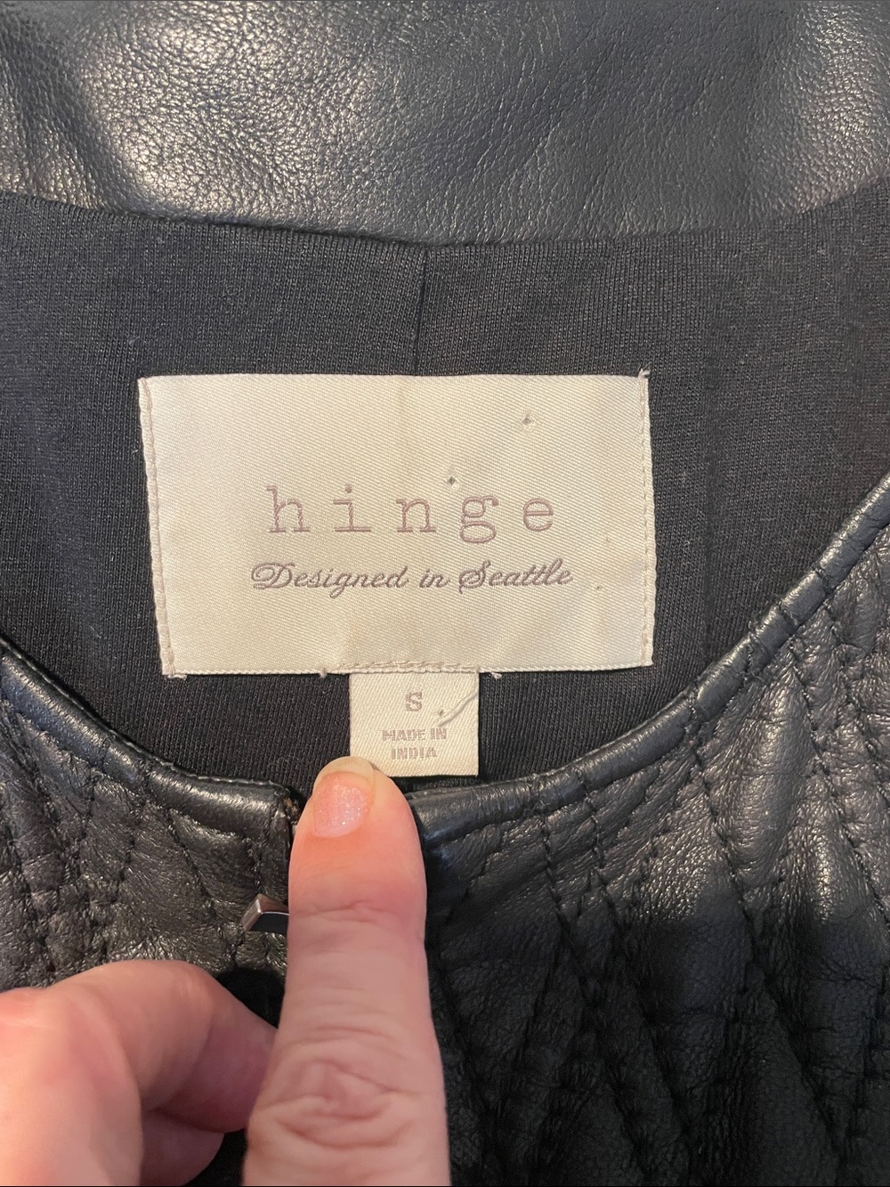 Hinge leather jacket - Picture 6 of 7